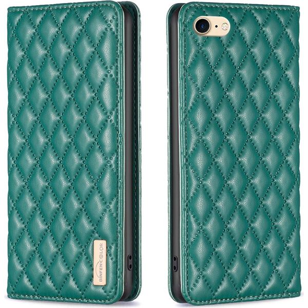 Custodia Per Iphone Se 2022, Elegante Custodia Flip In Pelle Portacarte Con Supporto Per Iphone Se 2020/2022 / Iphone 7/8 Verde-image