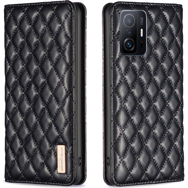 Xiaomi 11T Pro Case, Elegante Custodia In Pelle Flip Con Tasche Per Carte E Stand Per Xiaomi 11T / 11T Pro Nero-image