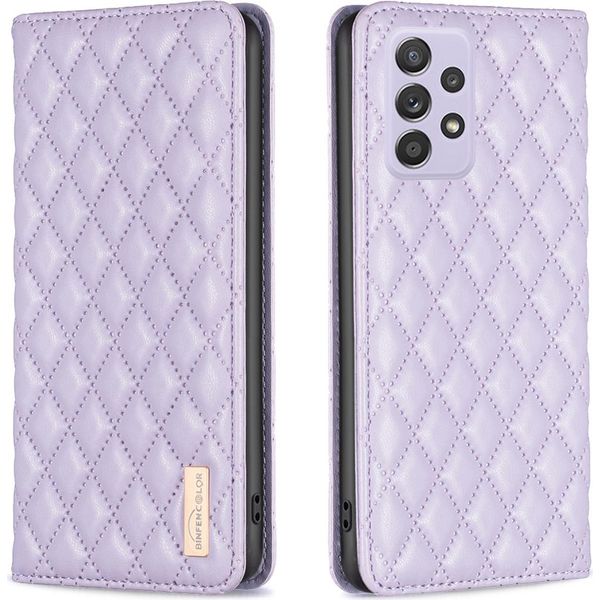 Custodia Galaxy A52, Elegante Custodia In Pelle Flip Con Slot Per Schede E Supporto Per Samsung Galaxy A52S 5G / A52 5G / A52 4G Viola-image