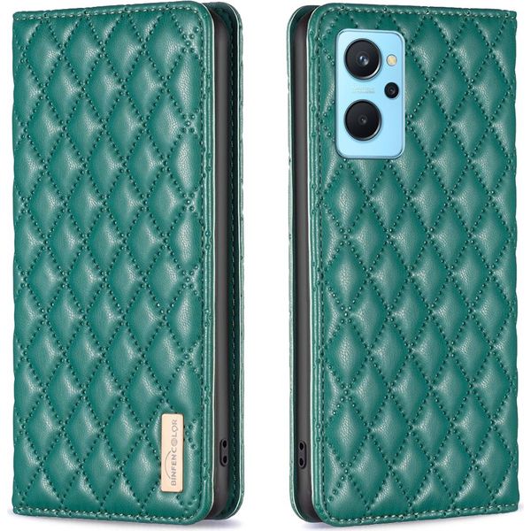 Oppo A76 4G Custodia, Elegante Custodia In Pelle A Libro Con Supporto Per Oppo A76 4G A36 4G Realme 9I K10 4G A96 4G Verde-image