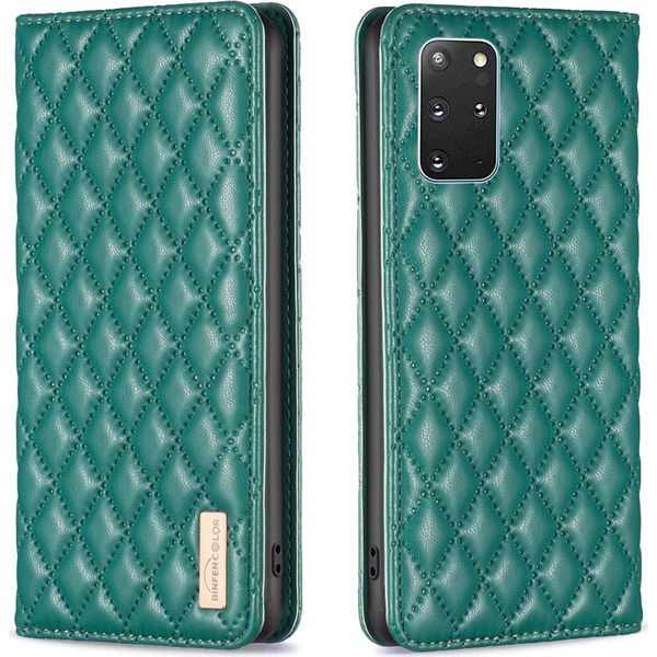 Custodia Galaxy S20 Plus, Elegante Custodia In Pelle Flip Con Slot Per Schede E Supporto Per Samsung Galaxy S20 Plus Verde-image