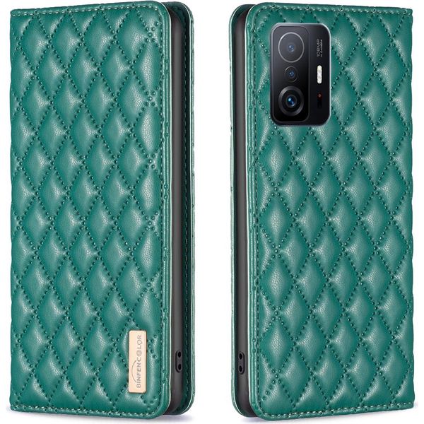 Xiaomi 11T Pro Case, Elegante Custodia In Pelle Flip Portacarte Con Supporto Per Xiaomi 11T / 11T Pro Verde-image