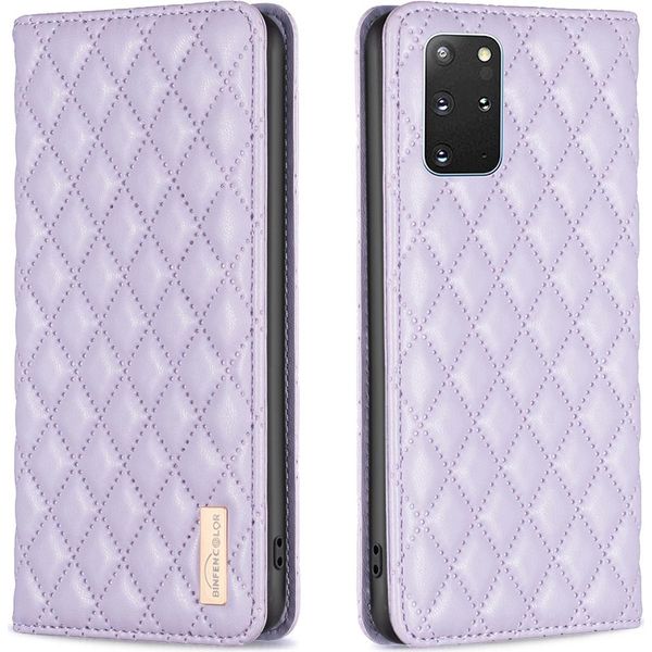 Custodia Galaxy S20 Plus, Elegante Custodia In Pelle Flip Con Slot Per Schede E Supporto Per Samsung Galaxy S20 Plus Viola-image