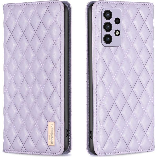 Custodia Galaxy A72, Elegante Custodia In Pelle Flip Portacarte Con Supporto Per Samsung Galaxy A72 5G / A72 4G Purple-image