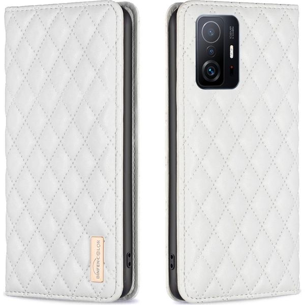 Xiaomi 11T Pro Case, Elegante Custodia In Pelle Flip Con Tasche Per Carte E Supporto Per Xiaomi 11T / 11T Pro Bianco-image