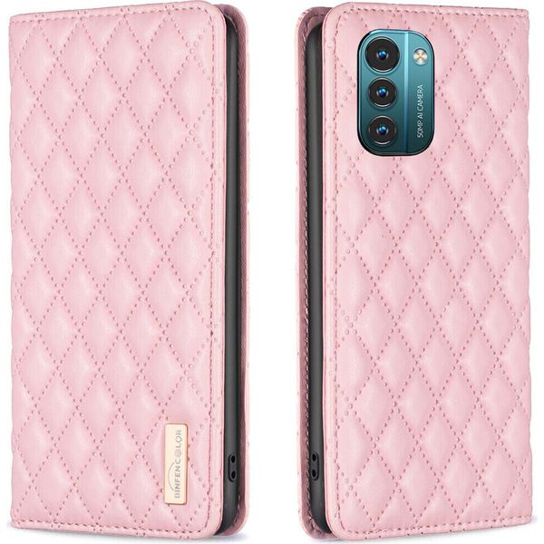 Nokia G11 / G21 Case, Elegante Custodia In Pelle Flip Con Slot Per Schede E Supporto Per Nokia G11 / Nokia G21 Rosa-image