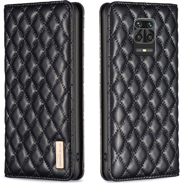 Custodia Redmi Note 9 Pro, Elegante Custodia In Pelle Flip Con Slot Per Schede E Supporto Per Xiaomi Redmi Note 9 Pro Max / Note 9 Pro / Note 9S Nero-image