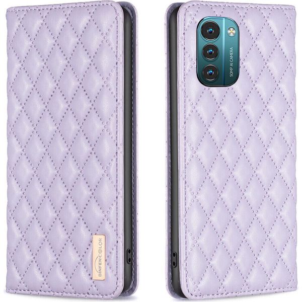 Nokia G11 / G21 Case, Elegante Custodia In Pelle Flip Porta Carte Con Supporto Per Nokia G11 / Nokia G21 Purple-image