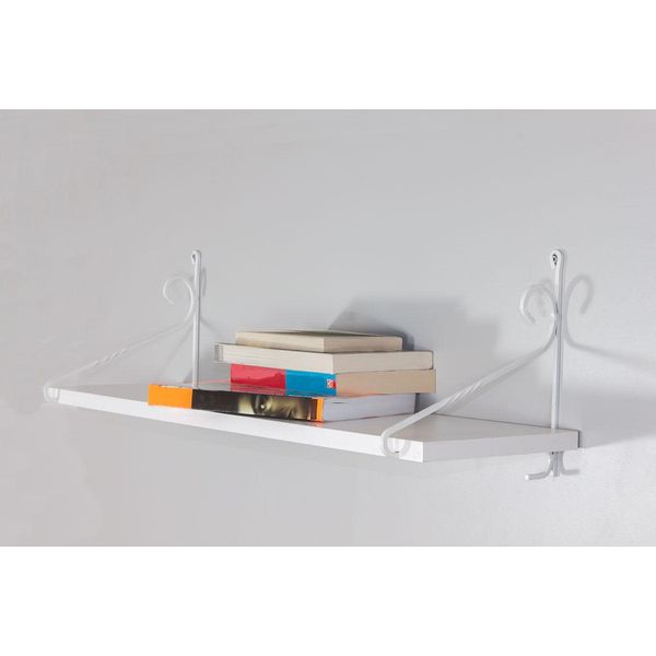 Skye Decor, Seramoni - Shiny White, Mensola Da Parete, Bianca, 100 % Melamin Coated Slipboard, 72 X 20 X 27 Cm-image