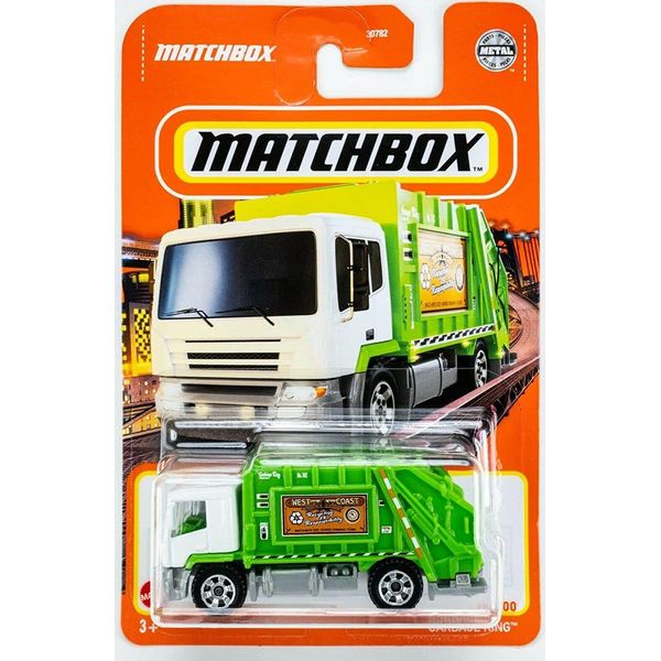 Camion Della Spazzatura Matchbox Garbage King 60/100 (Bianco/Verde)-image