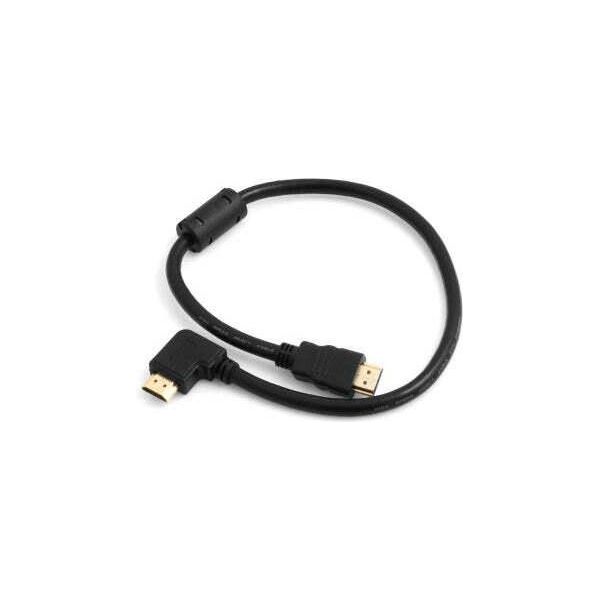 System-S Cavo Hdmi Maschio-Hdmi Maschio Ad Angolo Retto Di 90 Gradi 50 Cm-image