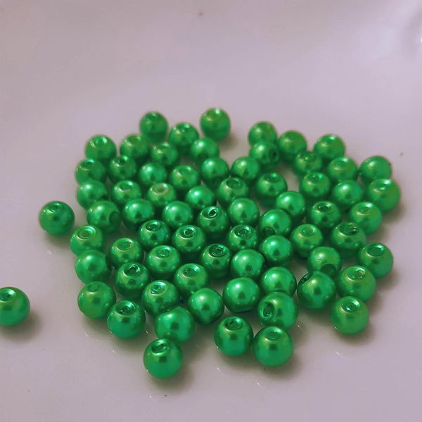 Perle Di Vetro Di Tipo "Rotondo"" - 12 G - 2 Mm - Verde"-image
