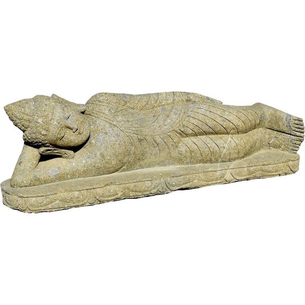 Figura Di Buddha Begusarai Reclinato 20 X 15 X 80 Cm-image