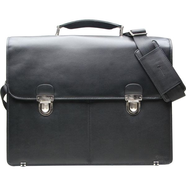 Esquire Borsa Da Ufficio Laptop Bag Con Scomparto Per Laptop Oxford Briefcase Black Nero-image