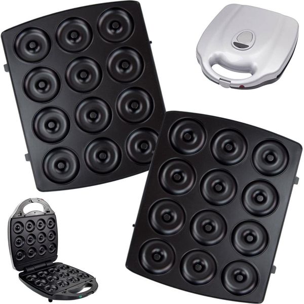 Piastre Intercambiabili Per Multimaker ZN-2000W | Rivestimento Antiaderente | Donut - Resto-image