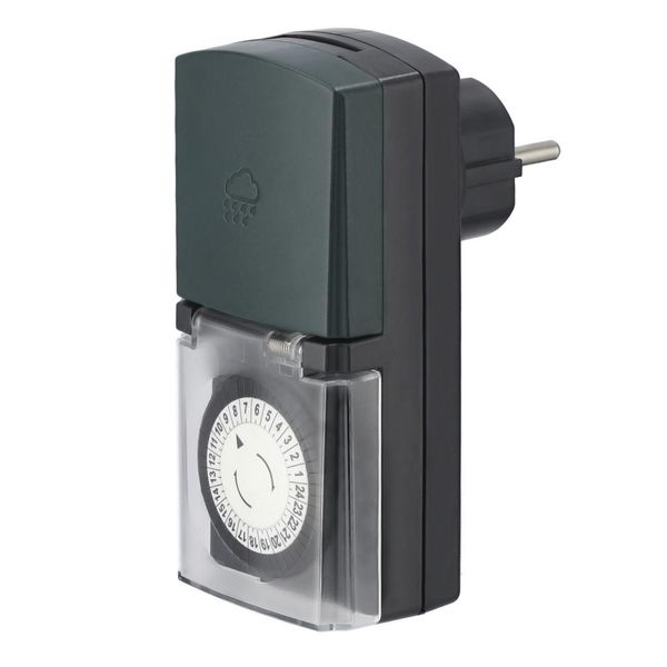Hama Timer Meccanico "Mini"" Per Esterni, 30 Minuti, IP44, Nero/Verde"-image