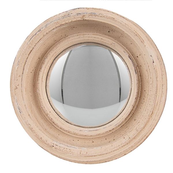 Specchio Clayre & Eef Ø 16 Cm Plastica Beige-image