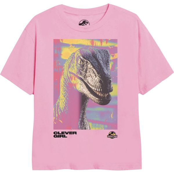 Jurassic Park - Maglietta "Dino Trip"" Per Ragazze TV1922 (128) (Rosa Chiaro)"-image