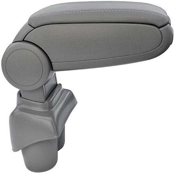 Bracciolo Centrale Bracciolo Console Centrale Per Vw Caddy 2003-2020 Finto Cuoio Abs Grigio-image