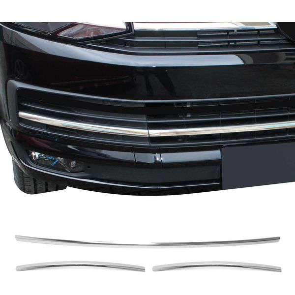 Modanature Griglia Radiatore Per Vw T6 Transporter Highline 2015-2019 Cromo 3X-image