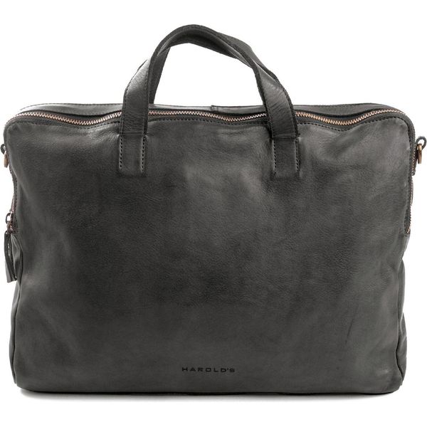 Harold's Pelle Laptop Bag Con Scomparto Per Laptop Submarine Notebookbag Carry Case Black Nero-image