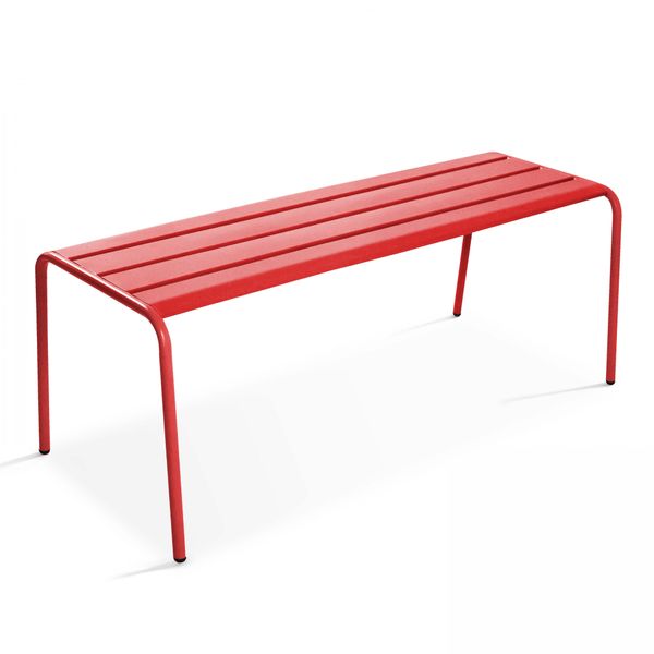 Panca Interna In Metallo Rosso - Oviala Palavas-image