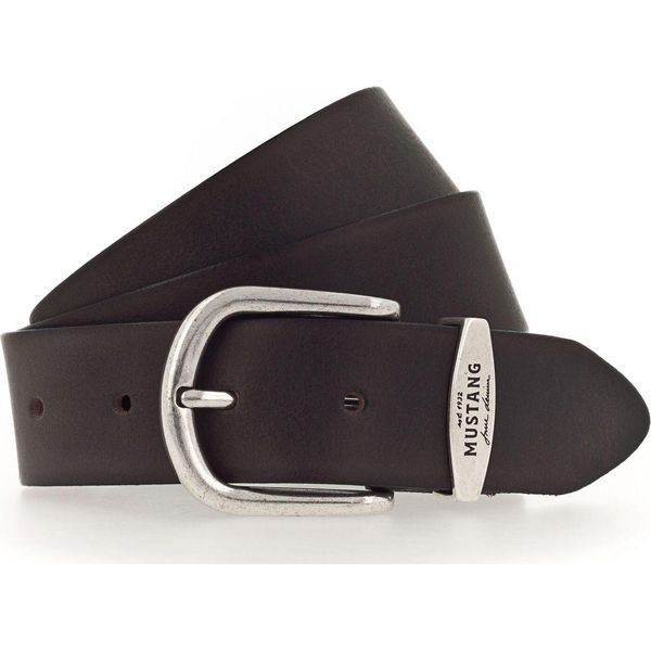 Mustang Pelle Cintura Classic Women Leather Belt W110 Dark Brown Marrone-image