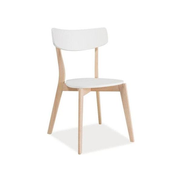 Set Di Sedie Da Pranzo E Da Cucina Tibi In Rovere Bianco, Set Di 4 Sedie-image