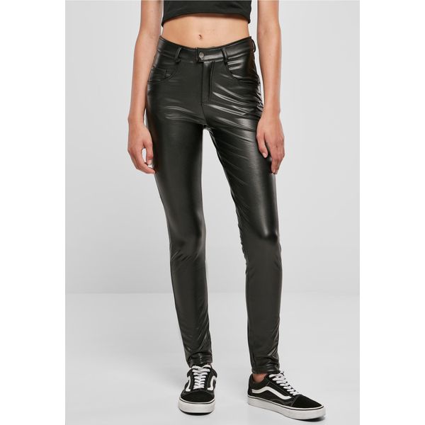 Urban Classics Donna Pantaloni A Vita Media In Nero - 31-image