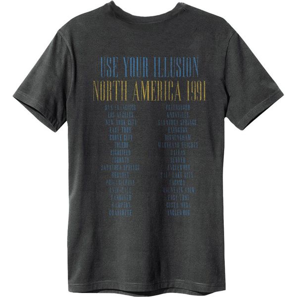 Amplified - Maglietta "Use Your Illusion Tour"" Per Uomo/Donna Unisex GD895 (3XL) (Charcoal)"-image