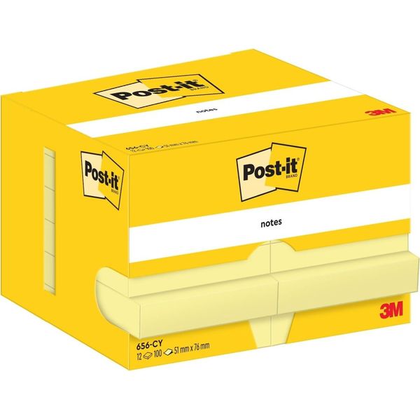 Sticky Notes Notes 51X76Mm 70G/Mq 100 Fogli Giallo Pu=16X12 Pastiglie-image