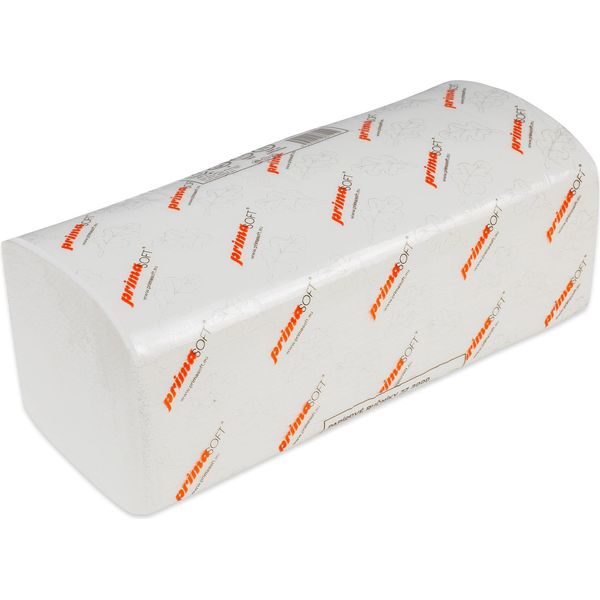 Asciugamano Di Carta Piegato Z-Z Primasoft, 2 Veli, Cellulosa, 24X21 Cm, Bianco, 3000 Pz-image