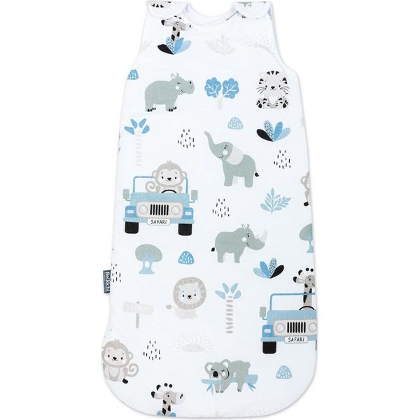 Sacco Nanna Per Neonati E Bambini - In 100% Cotone - Tog 2.5 - ÖKo -Tex - Sacco Nanna Per Neonati Per L'estate E L'inverno - Adattabile 60/75 Cm 0/6 -6/12 - Safari-image