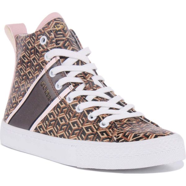 Scarpe Da Ginnastica Sintetiche Stringate Guess Elga Da Donna Marrone - 3 Regno Unito - 36 Eu - 5,5 Us / Marrone-image