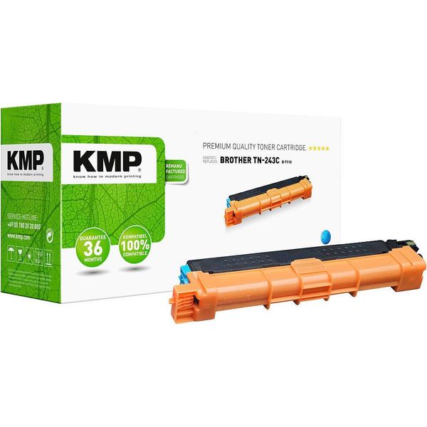 Kmp Printtechnik Ag 1268,0003 Kmp Toner Brother TN243C 1000S Cyan Remanufactured-image