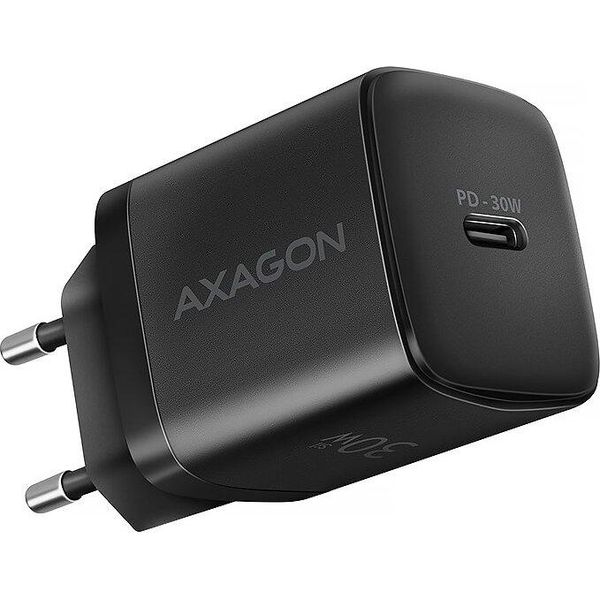Axagon Axagon ACU-PD30 Kroviklis Jungiama Tinkl Pd 30W, 1X Porta USB-C, Pd3.0/Qc3.0/Afc/Fcp/Apple Juoda Cellulare, Smartphone, Smartwatch, Tablet, Universale, Orologio Nero Ac Ricarica Rapida Interna-image