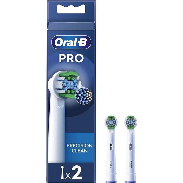 Oral-B | Spazzolini Oral-B Precision Clean - 2 Pezzi - Qualità Originale - Massima Potenza Di Pulizia-image