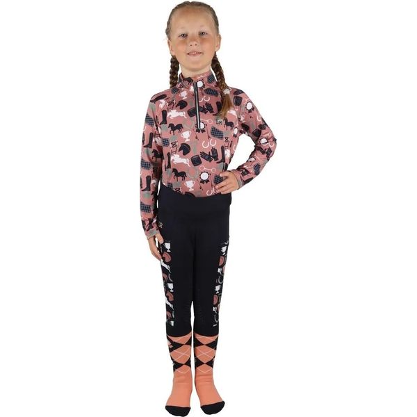 Little Rider - Top Per Bambina "Pony Passion"" BZ5698 (104) (Rosa/Blu Scuro)"-image