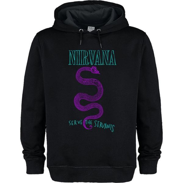 Amplified - Felpa Con Cappuccio "Serve The Serpents"" Per Uomo/Donna Unisex GD2004 (S) (Nero)"-image