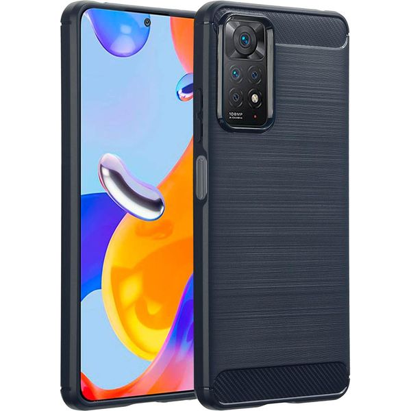 Xiaomi Redmi Note 11 Pro Cover - Silicone - Imoshion Custodia Morbida/Backcover - Blu Scuro-image