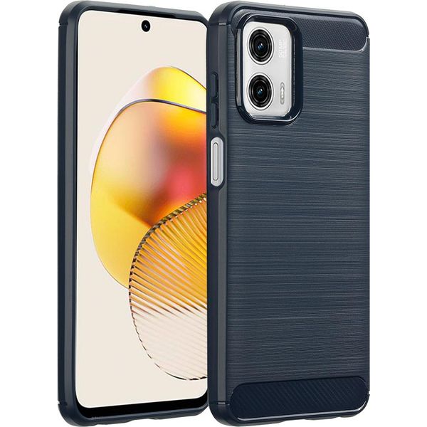 Motorola Moto G73 Sleeve - Silicone - Custodia/Copertura Morbida Imoshion - Blu Scuro-image