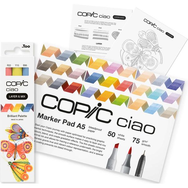 Copic 220750203 Marcatore Copic Ciao "Layer & Mix Starter Set"", Brillante"-image