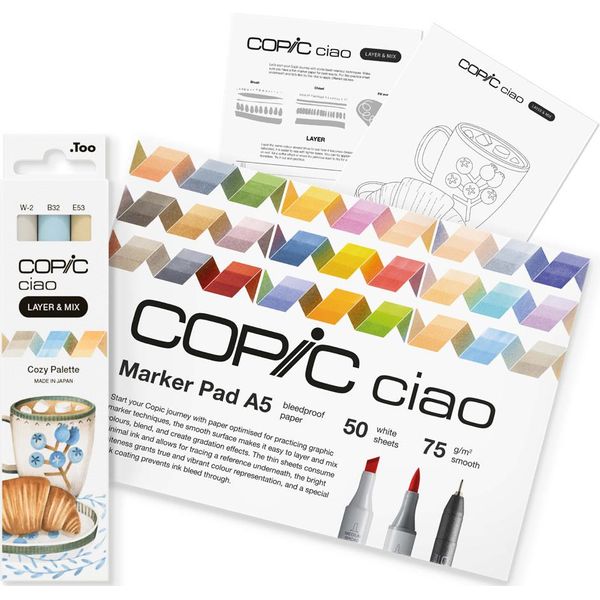 Copic 220750205 Marcatore Copic Ciao "Layer & Mix Starter Set"", Cozy"-image
