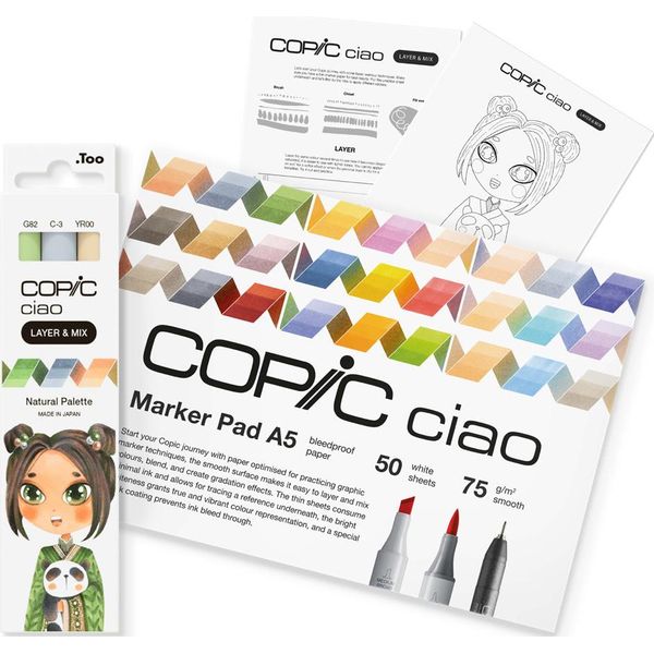 Copic 220750209 Marcatore Ciao "Layer & Mix Manga Starter Set"", Naturale"-image