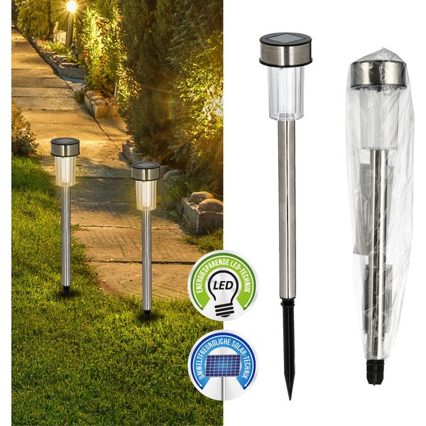 Spina Da Giardino A Led Solare-image