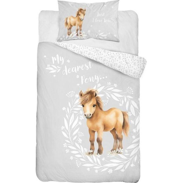 Detexpol Biancheria Da Letto Little Pony Grigio Cotone, 100/135, 40/60 Cm-image