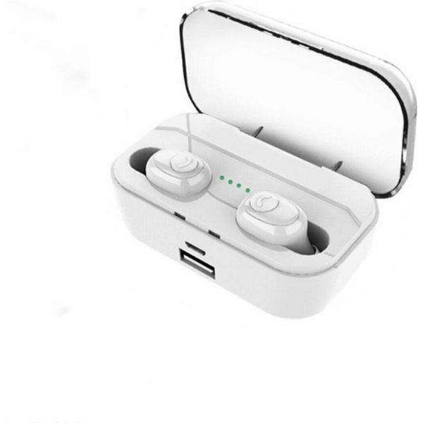 Singolo One/Pair Wireless Headset Bluetooth 5.0 Tws Cuffie In-Ear Ricaricabili Bianco-image
