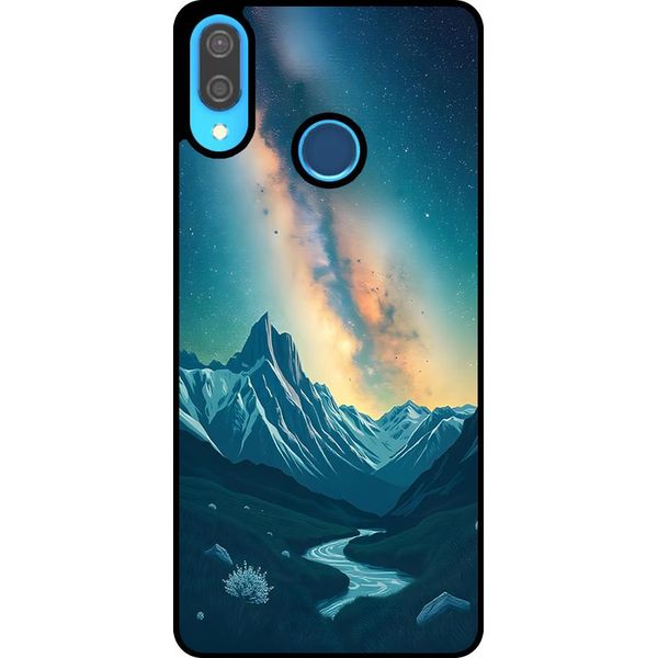 Smartphonica Custodia Per Telefono Adatta A Huawei P20 Lite / Nova 3E Con Impronta Di Cielo Stellato - Custodia Backcover In Tpu Con Design Spaziale E A Forma Di Via Lattea-image