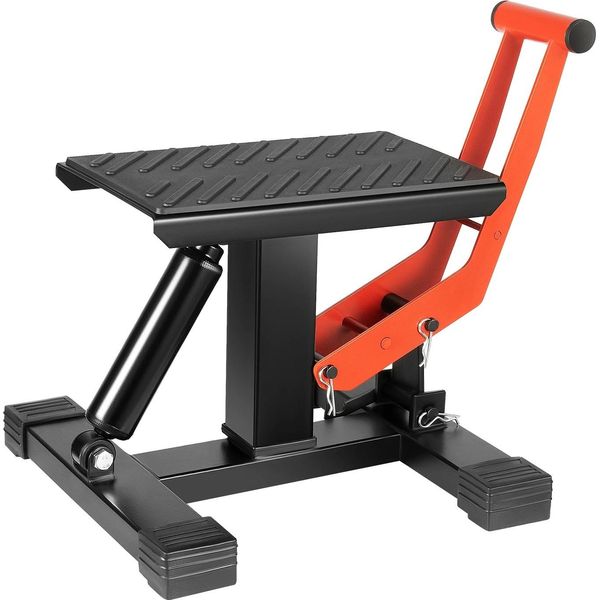 Sollevatore Per Moto, Altezza Regolabile 25-40 Cm, Portata Elevata 400 Kg, Nero-image