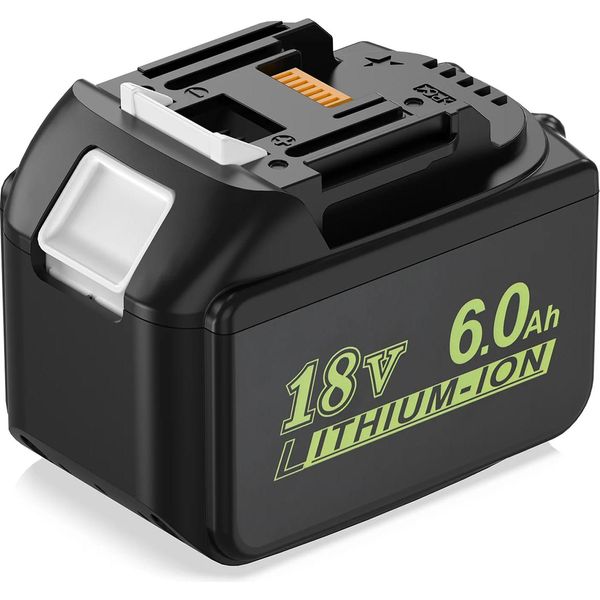 Batteria Agli Ioni Di Litio Da 18V, Capacità Di 3,0Ah E 6,0Ah, Ampia Compatibilità Con Gli Utensili, 1 Pezzo 18V 6,0AH, 18V-image